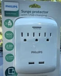 2 Pack Philips Surge Protector 3 Outlet And Usb Charging Ports. Fixed Price $22.78.