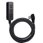 Cordinate Designer Extension Cord, 3-OUTLET 10-FOOT Black, Indoor, 42024. Fixed Price $17.97.