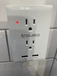 Aduro Surge Protector Wall Outlet Adapter Multi Charging Station 2USB Ports Led. Fixed Price $9.00.
