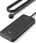 Anker 12 Outlets Power Strip Usb Charger Surge Protector (2100J) Flat Plug 5FT. Fixed Price $28.99.