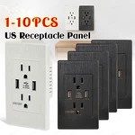 Dual Usb Port Electric Wall Charger Socket Adapter Power Outlet Plate Panel Lot. Fixed Price $56.59.
