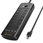 Witeem Surge Protector Power Strip 12 OUTLETS,4 Usb 6A Ports, BLACK-6FT. Fixed Price $35.94.