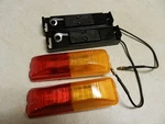 Pair Led Light Red & Amber 1X4.0 Surface Mount W/ Base Clearance Marker Trailer. Fixed Price $12.99.