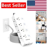 10 Ft Wall-mountable Power Strip With 12 Outlets & 4 Usb Ports For Home Office. Fixed Price $28.79.