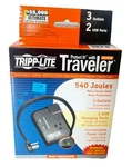 Tripp Lite TRAVELER3USB Datacom Surge PROTECTOR,3 Outlet,blk 33L730 New. Fixed Price $39.99.