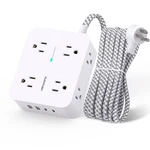 Surge Protector Power Strip Hanycony 8 Outlets 4 Usb (2 C) Charging Ports. Fixed Price $15.97.