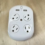 360ELECTRICAL 36038 Surge Protector Rotating 4-OUTLET 2 Usb Wall Tap White. Fixed Price $18.99.