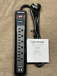 Cyberpower CSP604U Outlets Usb Ports, Surge Protector 4FT Cord 1200J. Fixed Price $12.99.