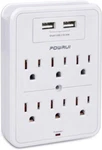 Powrui Surge Protector, Usb Wall Splitter 6 2 For Home Office. Fixed Price $110.97.