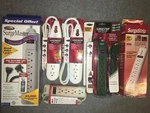 One (1) Belkin Surge Protector 6-7 Outlets 3' 6' Cords 167 752 Joules New. Fixed Price $13.99.