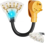 Rv Generator Power Distribution Cord Nema TT-30P 3X 5-15R/5-20R Triple Outlet. Fixed Price $26.99.