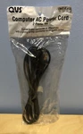 Qvs Computer Ac Power Cord 2 Prong 6FT. Fixed Price $8.99.