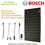 Bosch Plug-power Watt Mono Solar Panel + $8 Adaptor 12V Off Grid Battery. Fixed Price $103.99.