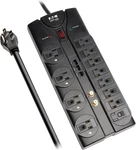 Eaton TLP1208SAT Home Theater Surge Protector Power Strip, Outlets, Flat Plu. Fixed Price $92.22.