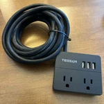 Tessan OSP-2A3U-US Portable Outlet Power Strip Ports Charging Station. Fixed Price $28.00.