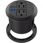 Recessed Power Grommet With Ac Outlets, 20W Fast Charging Usb-c Port Flush-mou. Fixed Price $29.97.