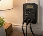 Brinks Digital Timer 3 Outlet Indoor Programmable Power Strip. Fixed Price $39.99.