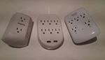 Philips (5 & Outlet) Onn. 6-OUTLET Usb Wall Tap Surge Protectors. Fixed Price $26.00.