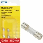 (5-2PK)-BUSSMANN 250A Glass Tube Electronic Fuse BP/GMA-250MA. Fixed Price $31.99.