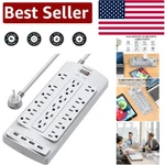 2100 Joules Surge Protector Power Strip With 18 Ac Outlets & 4 Usb - 6 Ft Length. Fixed Price $38.99.