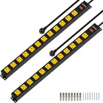 12 Outlet Long Power Strip, 2100 Joules Surge Protector, 6FT CORD,2 Pack. Fixed Price $56.99.