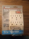 Woods Six Outlet Surge Suppressor No. 2116. Fixed Price $14.59.