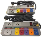 Lot Of 2-MONSTER HT700 Home Theatre Powercenter Surge Protector Outlet. Fixed Price $69.99.
