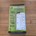 Niagara Conservation Smart Surge Protector Energy Saver 8 Outlets 6' Power Cord. Fixed Price $19.99.