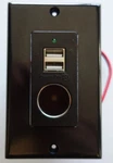Magnadyne Black Wall Mount Usb Charging Ports And Power Outlet WC-12V-B. Fixed Price $23.99.