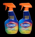 2 Bottles Clorox For Colors Pretreat Stain Remover Spray 30 Oz Htf. Fixed Price $55.00.