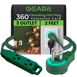 Extension Flat Multi Plug Outlet - 360 Rotating Power Cords. Fixed Price $8.95.
