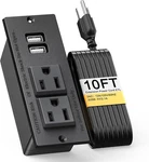 Desktop Power Grommet Outlet 2 Socket Usb Recessed Strip 9.8FT. Fixed Price $21.99.