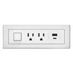 Legrand Wiremold RDSZCWH10 Radiant Furniture Power Center With Usb Switch.... Fixed Price $131.18.