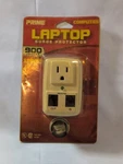 New Prime #PB004130 900-JOULE Lap Top One Outlet Surge Protector White. Fixed Price $7.99.