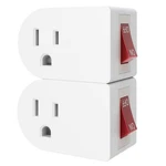 Oviitech 2 Pack Grounded Outlet Wall Tap Adapter With On/off Power. Fixed Price $10.19.