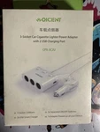 Qicent CPX-3C2U 3-SOCKET Splitter Usb Charger 120W 12-24V. Fixed Price $10.00.
