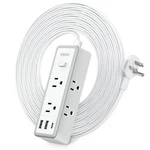 Flat Plug Power Strip Extension Cord 25 Ft Surge PROTECTOR1080J 9IN1 Ultra Thi. Fixed Price $45.59.