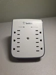 Belkin Surgeplus Wall Mount CHARGER-6 OUTLETS-2 USB-WHITE-BSV602. Fixed Price $14.00.