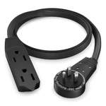 Maximm Cable 2 Ft 360 Rotating Flat Plug Extension Cord, 16/3 Awg Multi Ou.... Fixed Price $20.53.