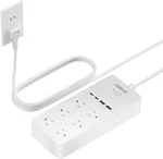 Prong Power Strip With 10FT Extension Cord, 2100J Surge Protector 1875W 6. Fixed Price $42.99.
