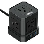 Uncaged Ergonomics Cube Surge Protector Power Strip With Usb Ports 10FT - Black. Fixed Price $32.60.