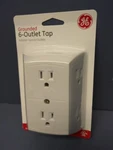 Ge Grounded Adapter Spaced Six 6 Outlet Tap Converter Wall Electrical Socket New. Fixed Price $12.00.