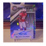 Leaf 2025 Pro Set Metal Active Malachi Coleman Auto #PA-MC1 6/10 Football. Fixed Price $20.00.