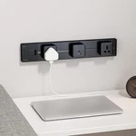 Illus 24IN Power Track Socket Outlet 8000W Black Modern Wall Mount Usb 3. Fixed Price $89.98.