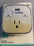 New Belkin Surgeplus Protected Usb Wall Charger Plug 2.1 Amp 10 Watt. Fixed Price $8.99.