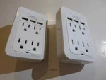 Lot Of 2 Insignia 4-OUTLET Surge Protector With Usb Ports (NS-PWS548U-C). Fixed Price $13.10.