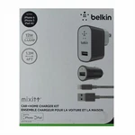 Belkin Mixit 12W Car And Home Charger Kit Iphone & Ipad - Gray. Fixed Price $11.95.