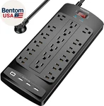 18 Outlets Surge Protector Power Strip - 6 Feet Flat Plug Heavy Duty Extension. Fixed Price $31.65.