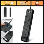 Surge Protector Power Strip With 12 Ac Outlets & 4 Usb Ports, 6FT Cord, 900J. Fixed Price $27.99.