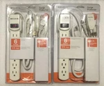 2 Packs Belkin Surge Protector 6 Outlet 3 Ft Cord W/ Bonus Extension. Fixed Price $12.50.